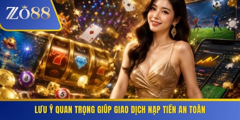Lưu ý quan trọng giúp giao dịch nạp tiền an toàn