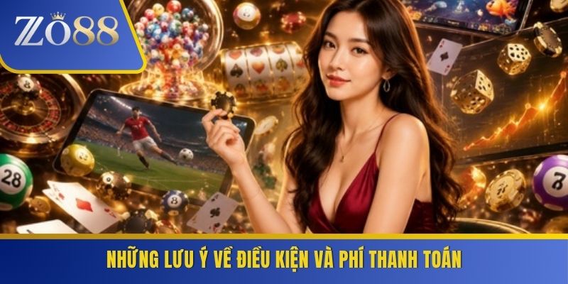 Những lưu ý về điều kiện và phí thanh toán